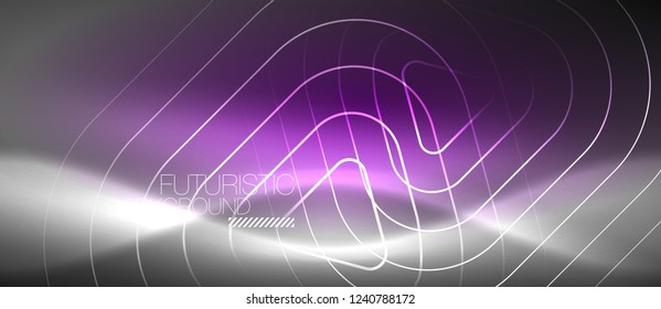 Vector neon color abstract background, vector design