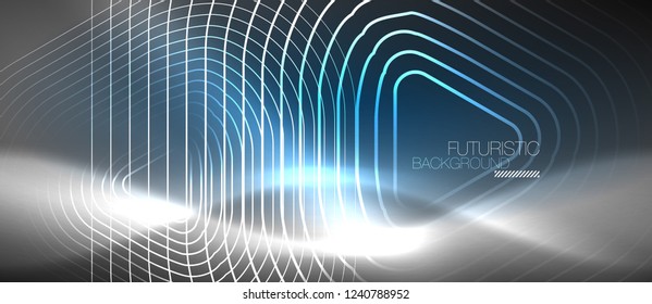 Vector neon color abstract background, vector design