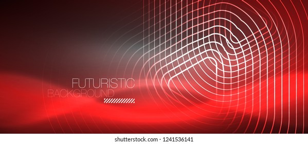 Fondo abstracto del color del neón vector, diseño vectorial