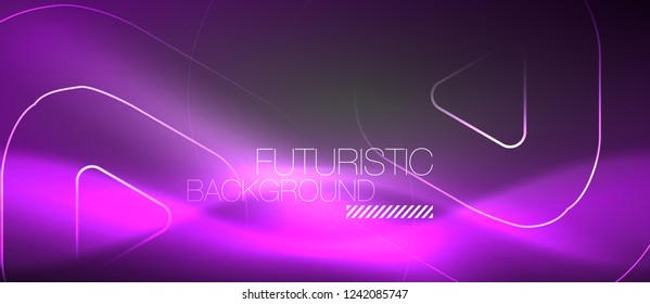 Vector neon color abstract background, vector design