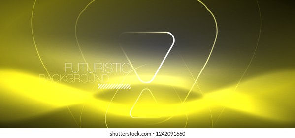 Vector neon color abstract background, vector design