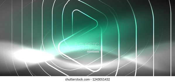 Fondo abstracto del color del neón vector, diseño vectorial