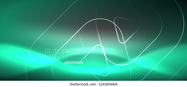 Vector neon color abstract background, vector design