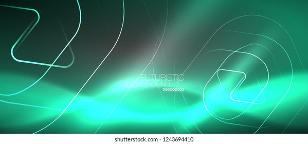 Vector neon color abstract background, vector design