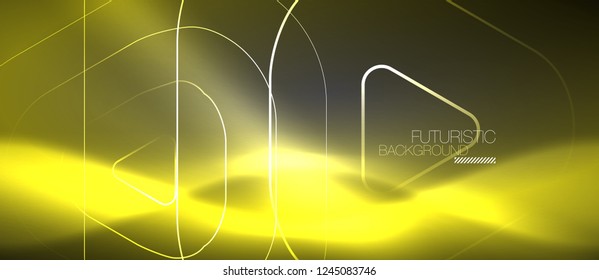 Fondo abstracto del color del neón vector, diseño vectorial