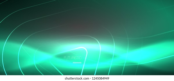 Fondo abstracto del color del neón vector, diseño vectorial