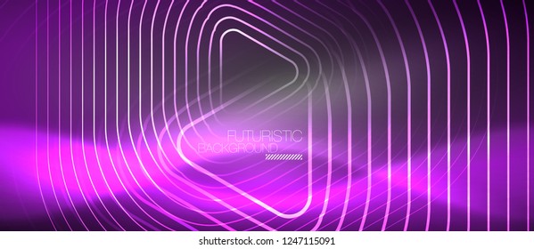 Vector neon color abstract background, vector design