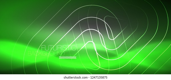 Vector neon color abstract background, vector design