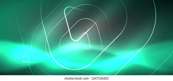 Fondo abstracto del color del neón vector, diseño vectorial