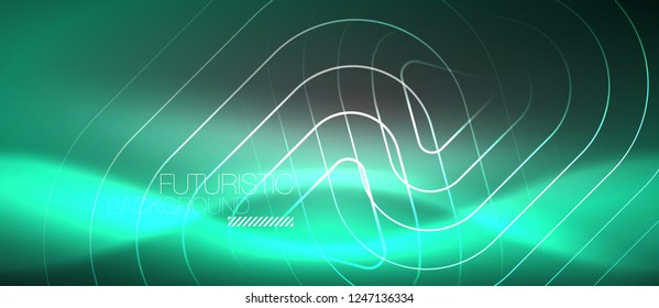 Vector neon color abstract background, vector design