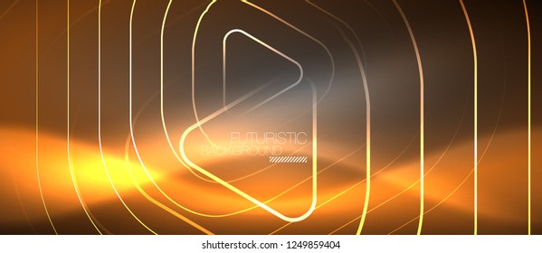 Fundo abstrato de cor de néon de vetor, design de vetor