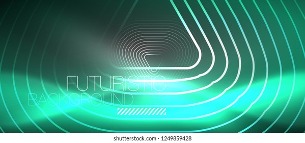Fondo abstracto del color del neón vector, diseño vectorial