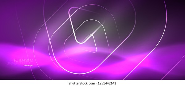 Vector neon color abstract background, vector design