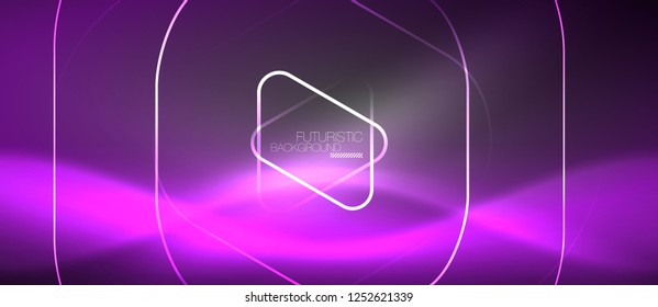 Vector neon color abstract background, vector design