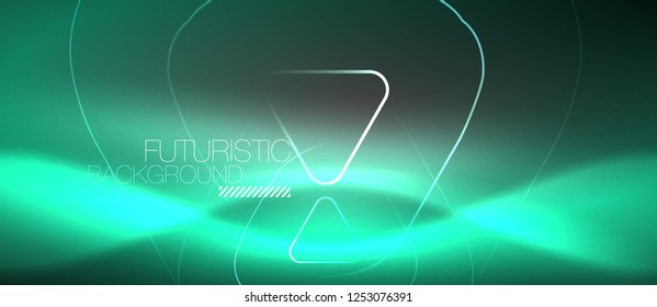Fondo abstracto del color del neón vector, diseño vectorial