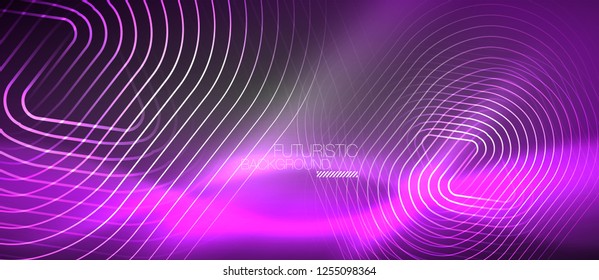 Vector neon color abstract background, vector design