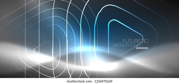 Vector neon color abstract background, vector design
