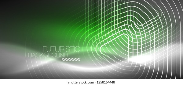 Vector neon color abstract background, vector design