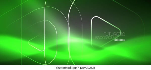 Fondo abstracto del color del neón vector, diseño vectorial