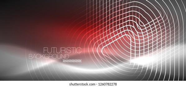 Fondo abstracto del color del neón vector, diseño vectorial