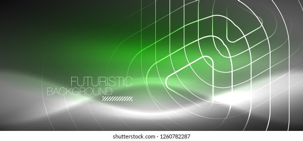 Vector neon color abstract background, vector design