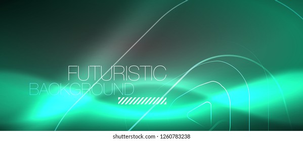 Vector neon color abstract background, vector design