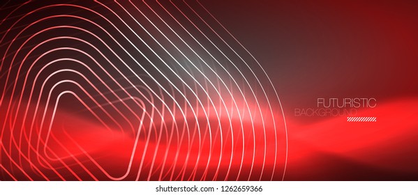 Vector neon color abstract background, vector design