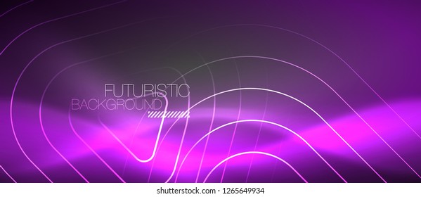 Fondo abstracto del color del neón vector, diseño vectorial