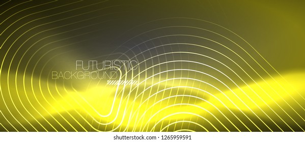 Fondo abstracto del color del neón vector, diseño vectorial