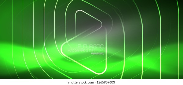 Vector neon color abstract background, vector design