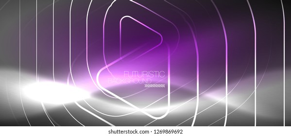 Vector neon color abstract background, vector design