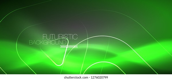 Vector neon color abstract background, vector design