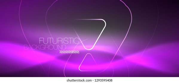 Fondo abstracto del color del neón vector, diseño vectorial