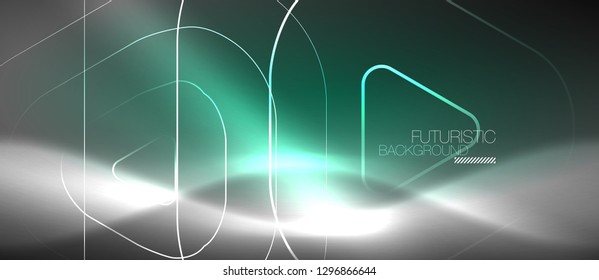 Vector neon color abstract background, vector design