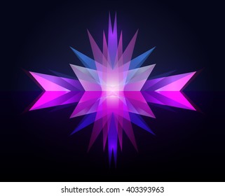 Vector neon geometric background. Element for posters, flyers and your design
