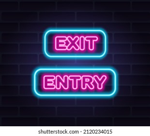 vector neon inscription 