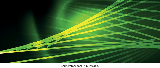 Vector neon light lines concept, abstract background, future techno hi tech template