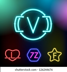 Vector neon set
