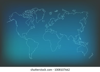 Vector Neon World Map Stock Vector (Royalty Free) 1008107662 | Shutterstock