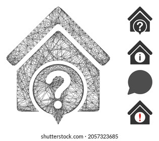 Estado de realeza de la red vectorial. Red plana de marco con tramas geométricas hecha de un icono de estado real, diseñada a partir de líneas cruzadas. Se añaden algunos iconos adicionales.