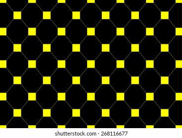 vector net square pattern yellow on black color background