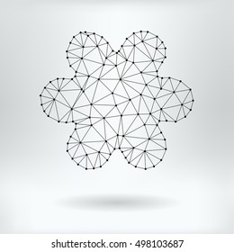 Vector Net Symbol of Flower