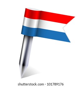 Vector Netherlands country flag isolated on white. Eps10