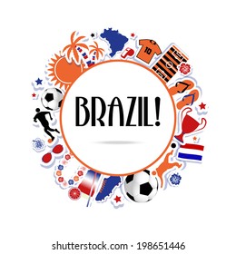 Vector - the Netherlands soccer summer