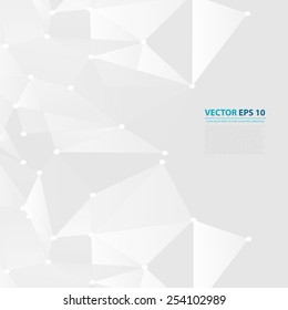 Vector network background abstract polygon triangle. Flyer design geometrical