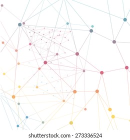 Vector network background abstract polygon triangle. polygonal design geometrical