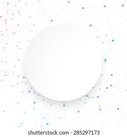 Vector network background abstract polygon triangle. polygonal design geometrical