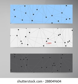 Vector network background abstract polygon triangle. polygonal design geometrical