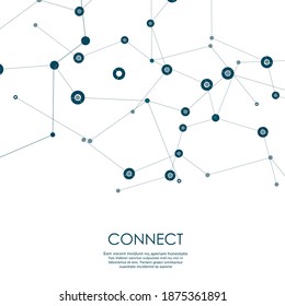 Vector network connect line design