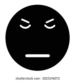 Diseño del icono de glifo neutro vector

